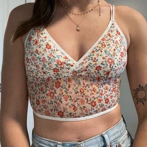 Hollister Floral Croptop